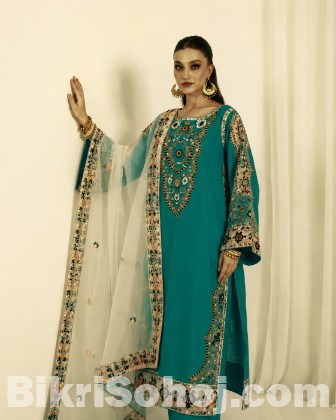 Embroidery Three Piece